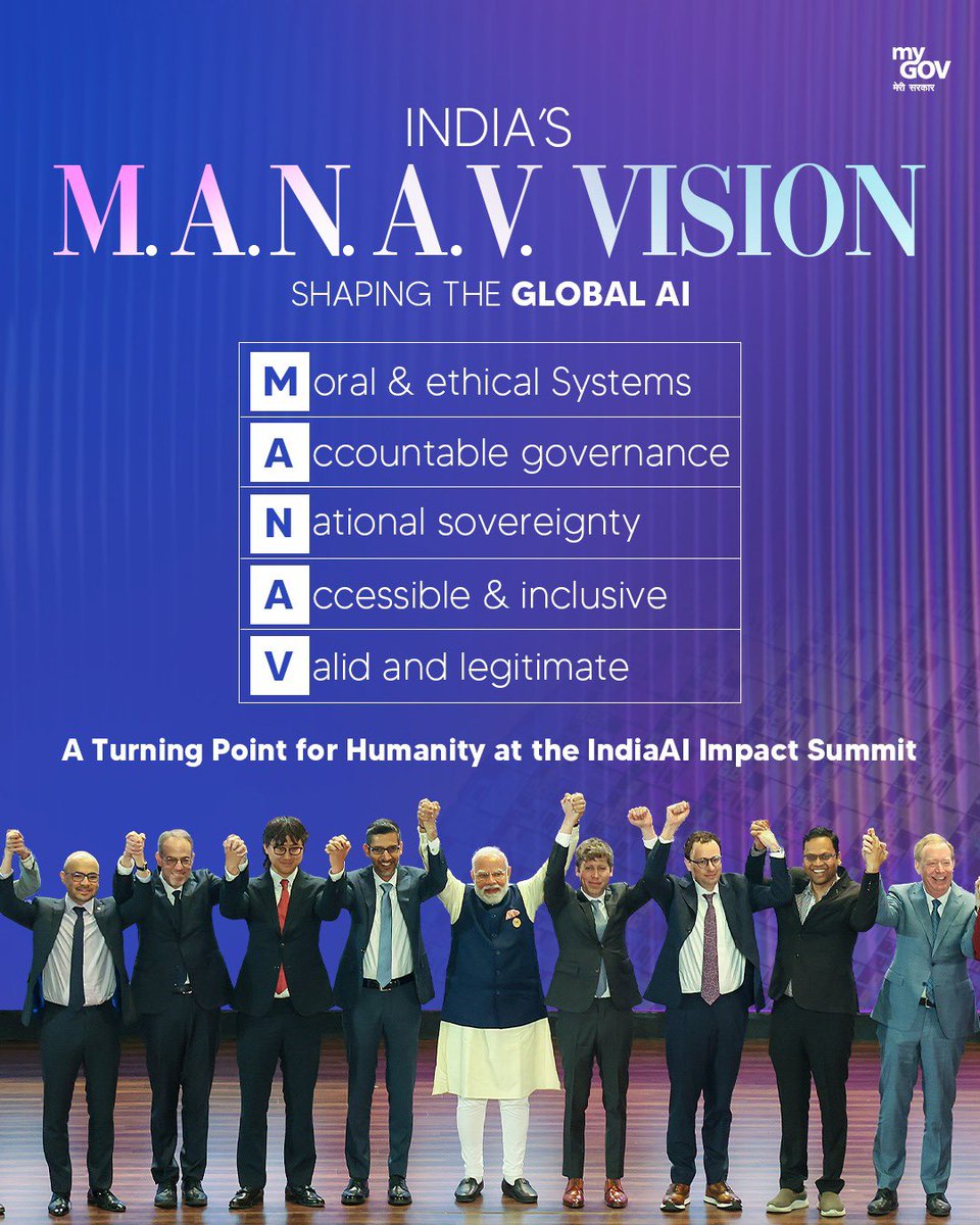 India's AI vision MANAV put forth by Modi Ji at # ...