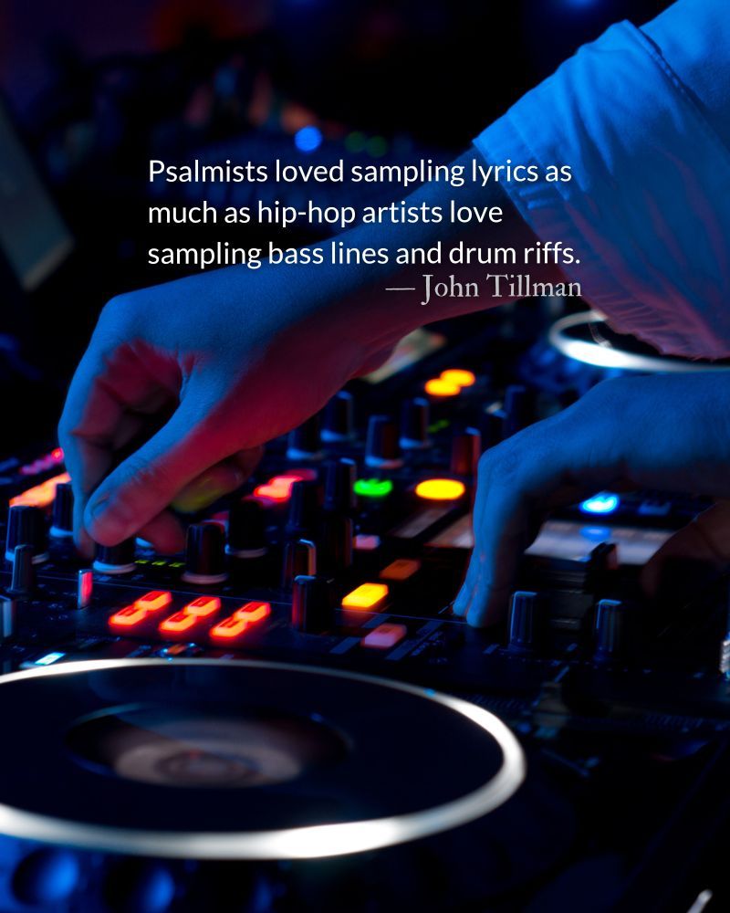 Psalm 40 says, “He put a new song in my mouth,” but samples an “old song” as part of the new one. The last five verses of Psalm 40 quote Psalm 70.
#Psalms #Poetry #HipHop #Sampling #BiblicalLiteracy #MusicLiteracy
theparkforum.org/843-acres/hip-…