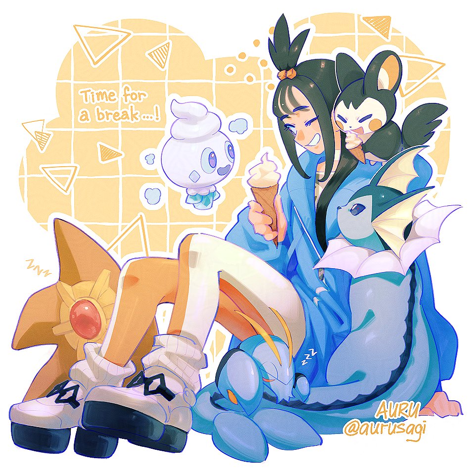 aurusagi's tweet image. lida dance break!! 🍦☀️ #PokemonZA