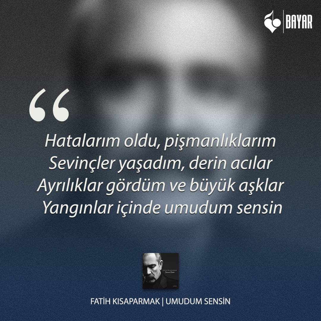 “Türkü Baba” hep dağ gibi, hep umut dolu…

youtube.com/watch?v=DV7Nlz…

#BayarMüzik #FatihKısaparmak #UmudumSensin