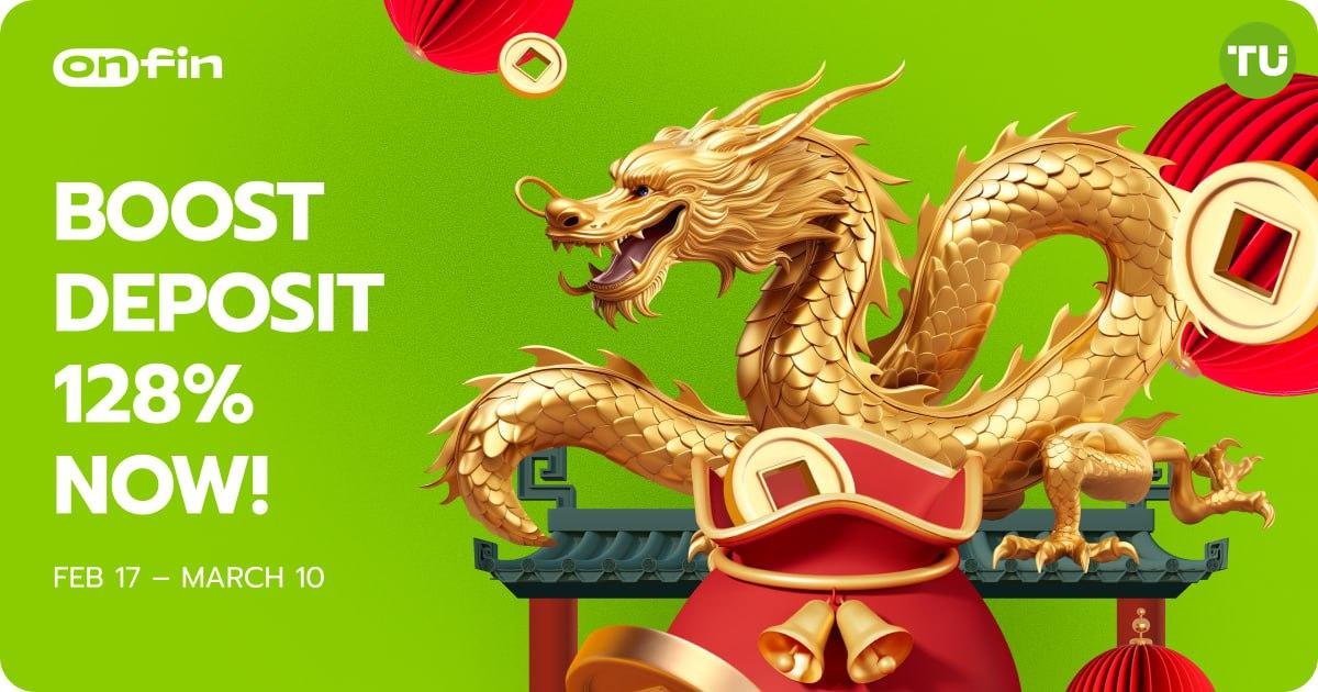 🎉 OnFin offers 128% bonus for Chinese New Year

OnFin has launched a special promotion designed to boost traders’ potential with a generous 128% deposit bonus (tradersunion.com/news/bonuses-a…).

📅 Promotion period: February 17 – March 10

How to receive the bonus:
1️⃣ Register