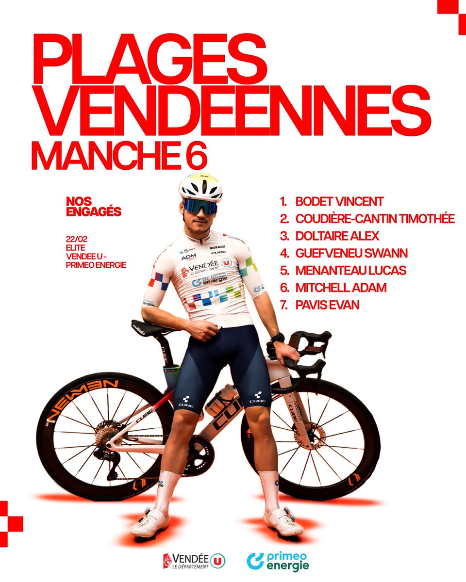 𝗢𝗻 𝗲𝗻𝗰𝗵𝗮𝗶̂𝗻𝗲 ! 🚀

Deuxième week-end des Plages Vendéennes en vue.

Le Vendée U - Primeo Energie est actuellement 2e du classement par équipe. 👊