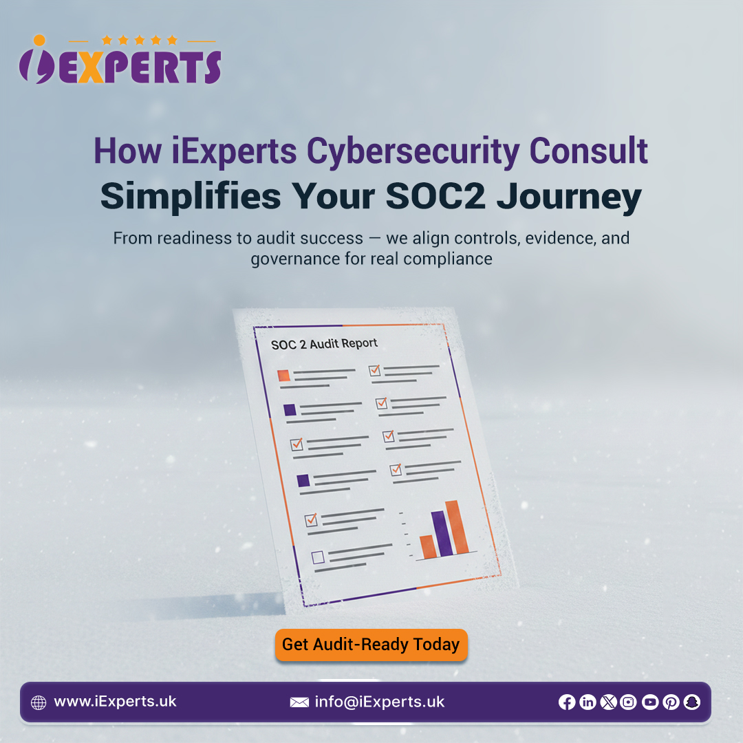 From readiness to audit success, iExperts Cybersecurity Consult helps you implement controls, align evidence, close gaps, and meet auditor expectations — building lasting security, not just passing SOC 2.

👉 iexperts.uk/Complience/2FI…

#SOC2 #Compliance #AuditReady #Governance