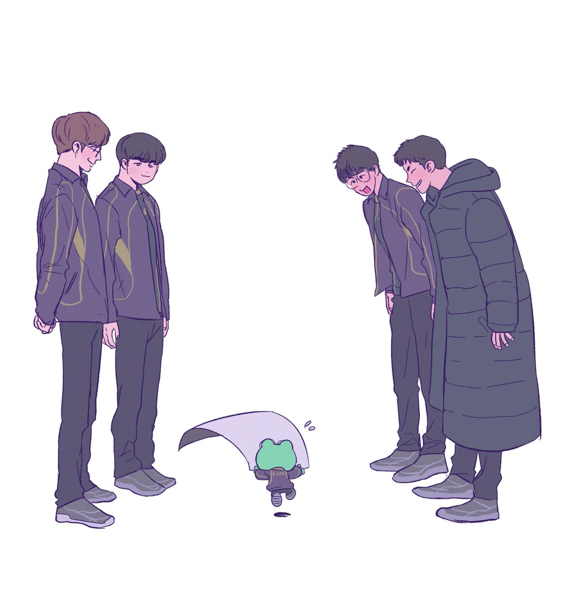 gg_Hazel_'s tweet image. 복도를 걸어가는 긴구리