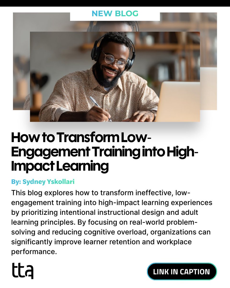 TTA (known as The Training Associates) tweet media