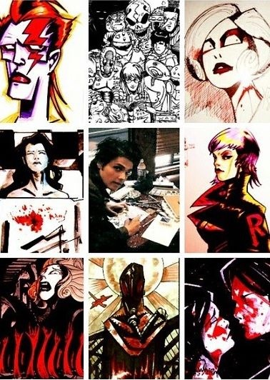 xxlethalzxx's tweet image. gerard way and his art