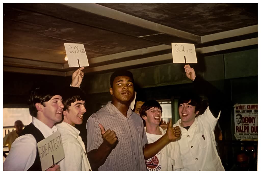 On February 18, 1964, the Beatles met up with Muhammad Ali and did