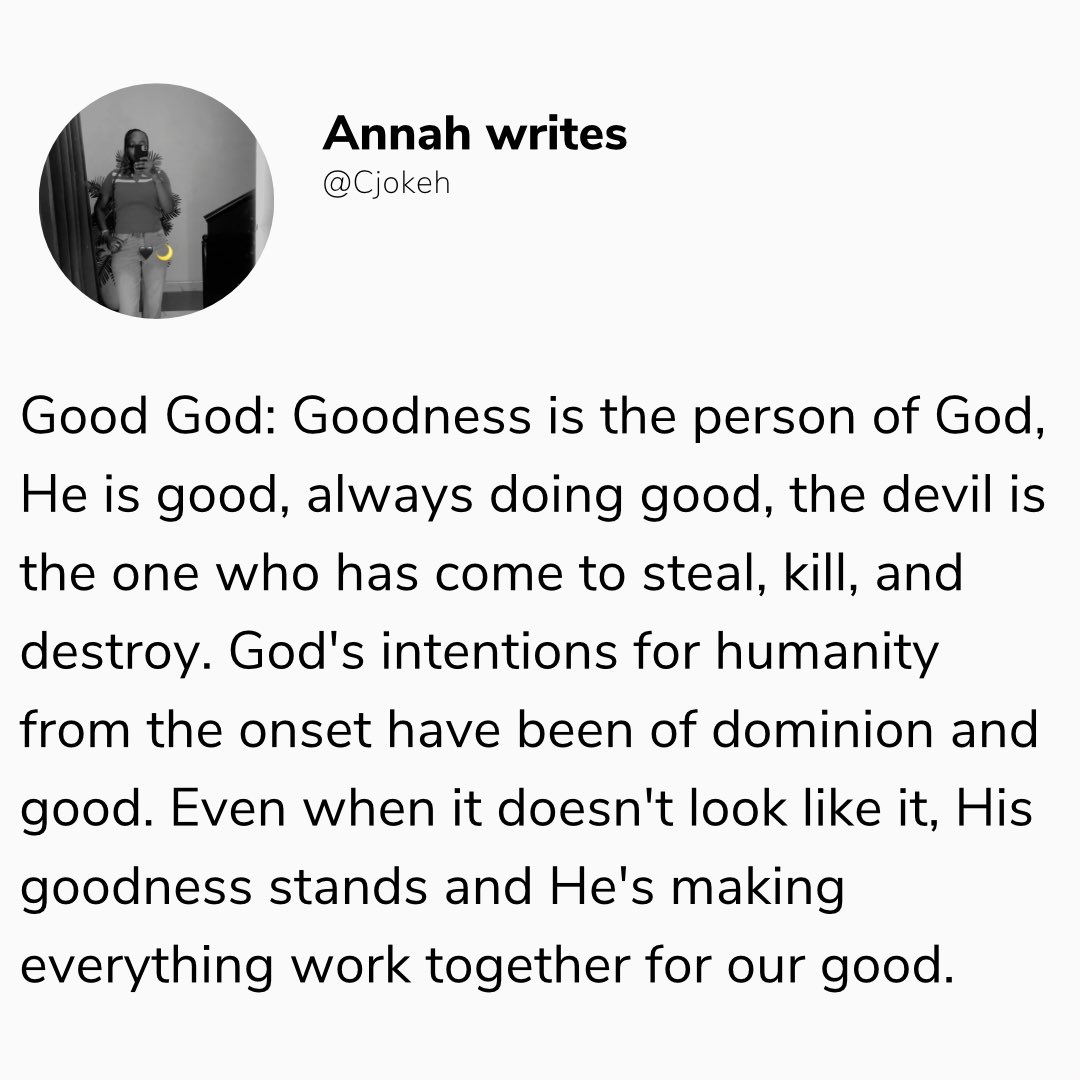 Day 25🎯😇
A 30-day journey in the true character and person of God.