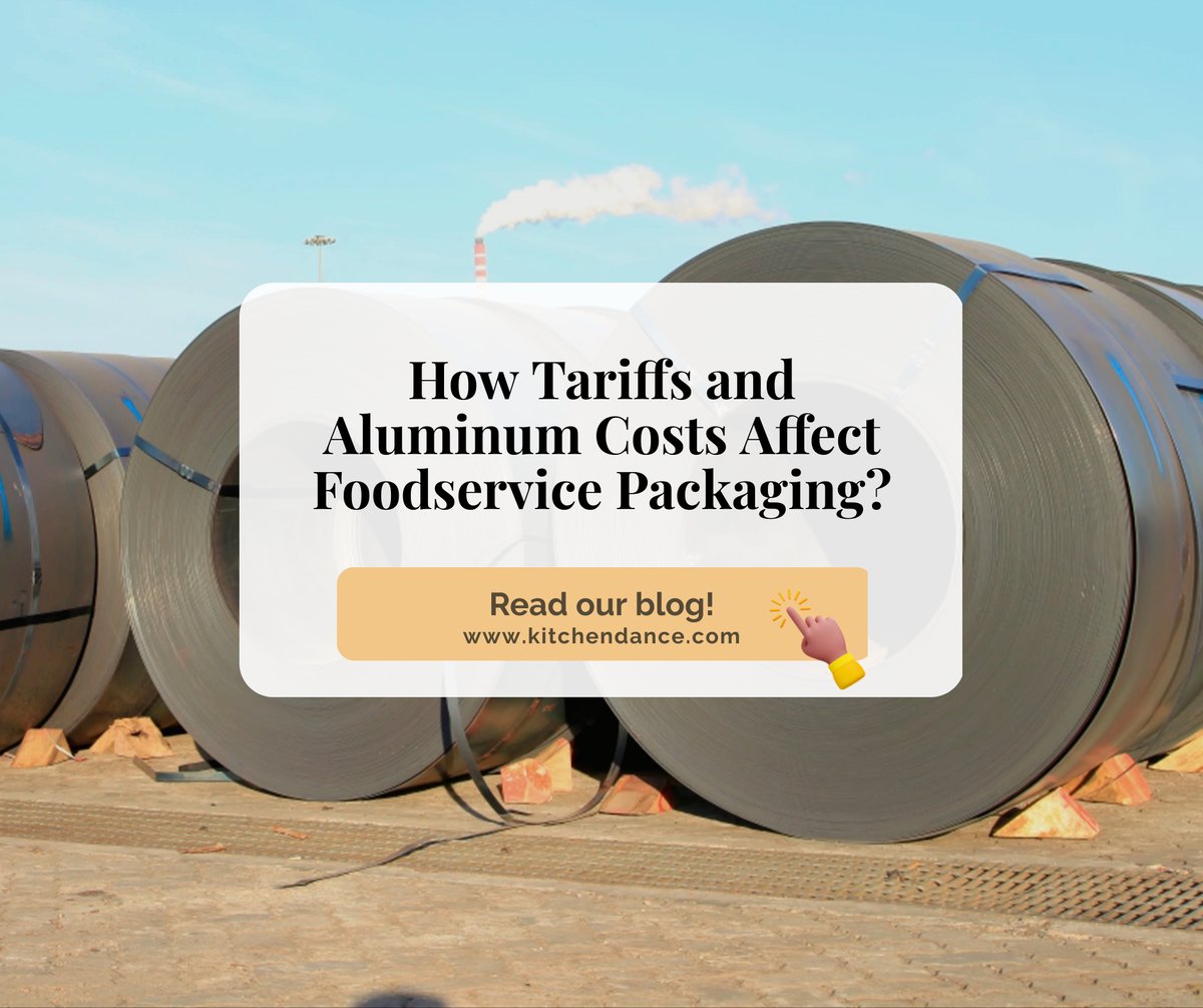 KitchenDance's tweet image. Rising foil pan prices aren’t random.
Tariffs and aluminum costs are driving the change.
Read why → kitchendance.com/blogs/default-…

#FoodservicePackaging #AluminumFoilPans #packagingcosts