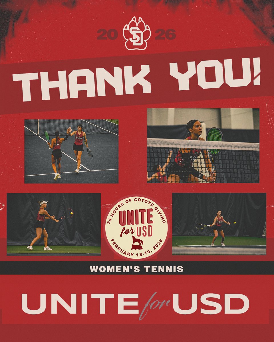 With Unite for USD wrapped up we wanted to say thank you for your generosity!

#GoYotes