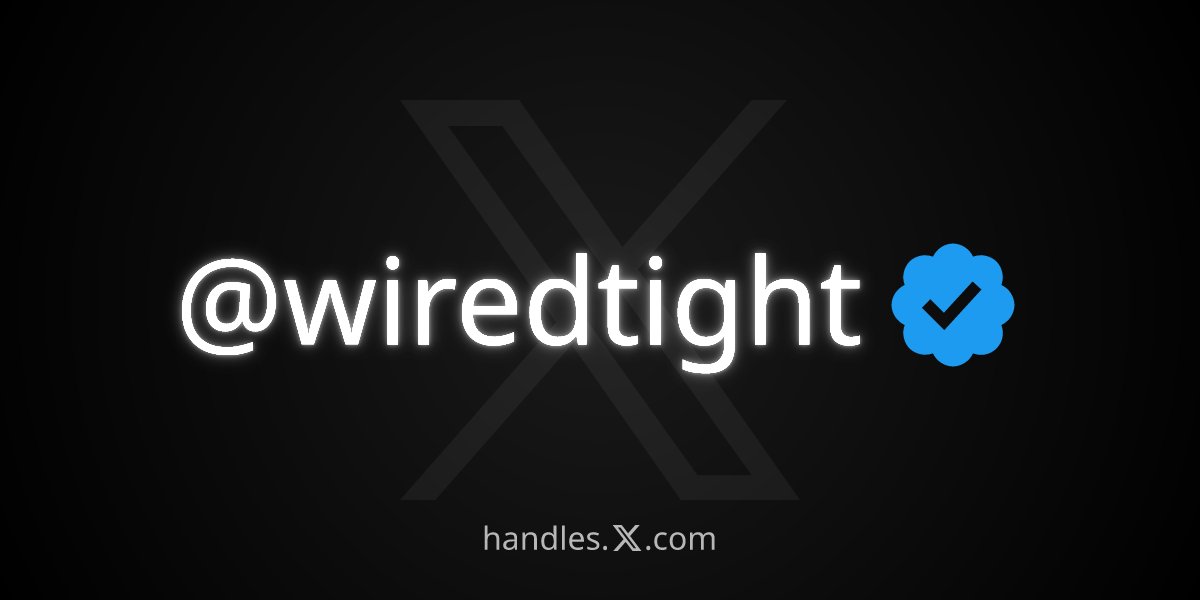 Wired Tight tweet media