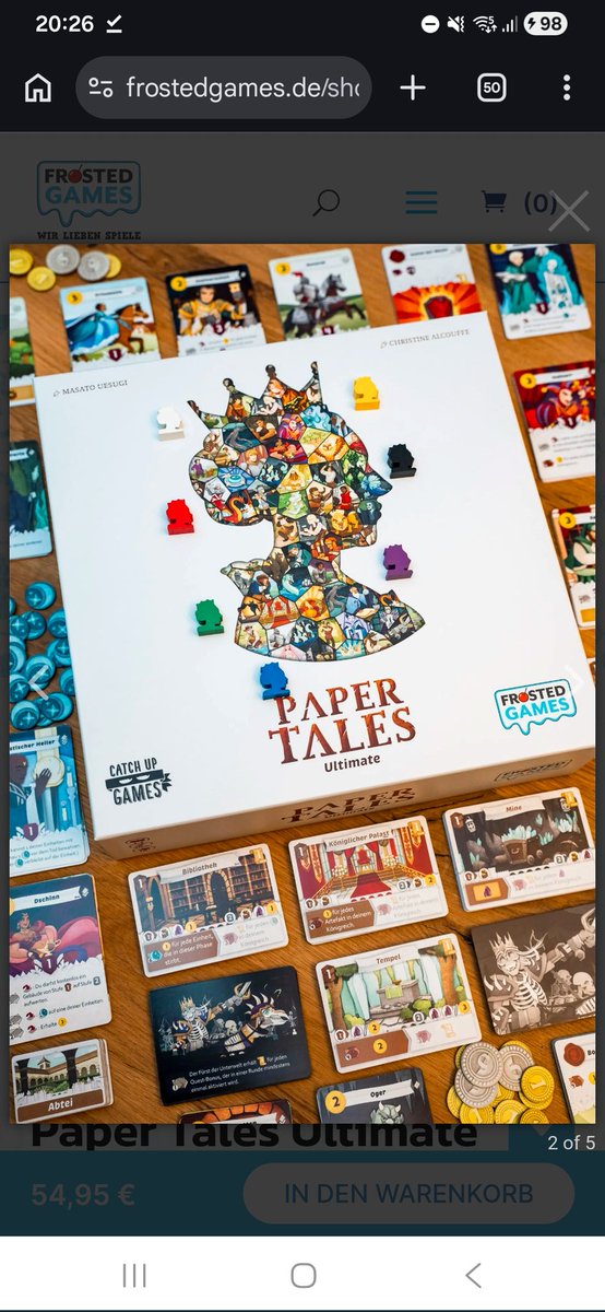 digitaleflaneur's tweet photo. Schön, nee superschööööööön, dass @FrostedGames die Komplettbox von "Paper Tales" in deutsch raushaut. Bestellung is raus!!!
#PaperTales
#Boardgames https://t.co/hCJyrHdwMm