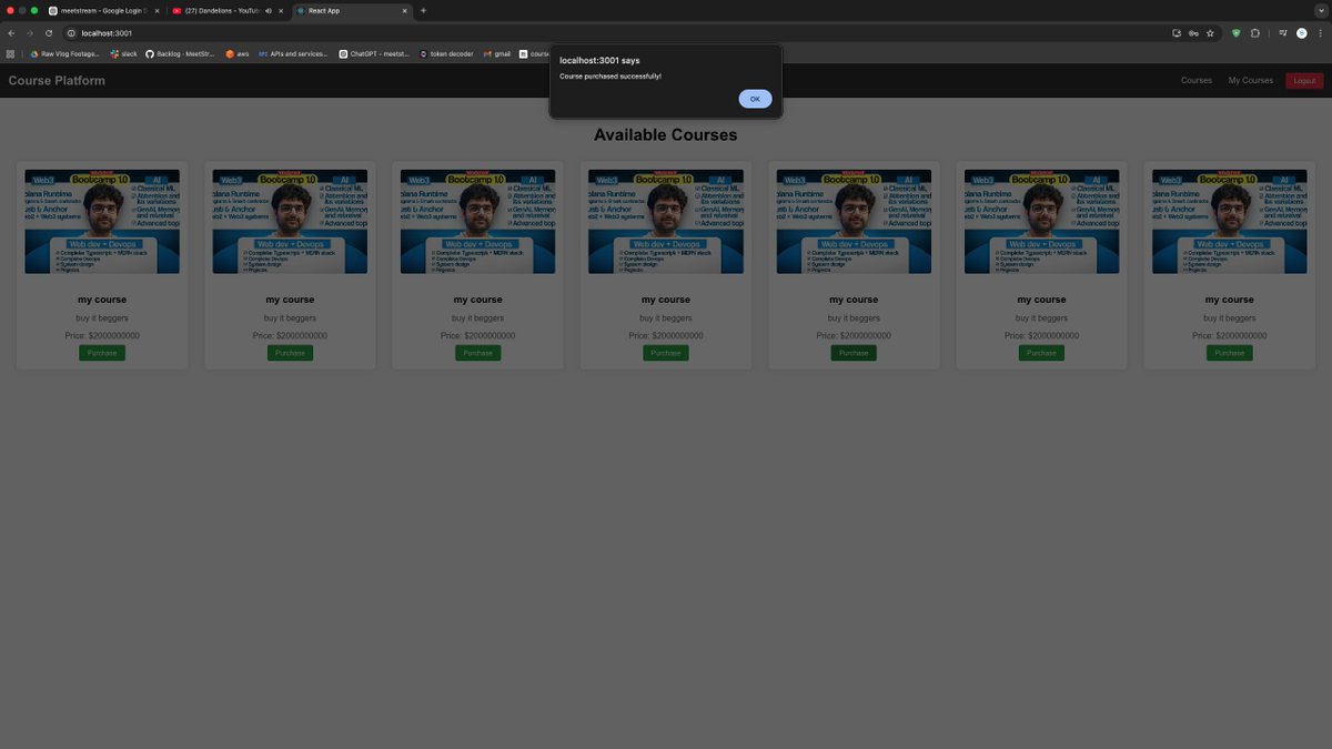 Nakul__'s tweet photo. Built a MERN stack website using MongoDB, Express, React &amp; Node.js 🚀
Not polished well since it was mainly a backend assignment — still learning and improving 🔥💻 https://t.co/KIjVrVaoOO