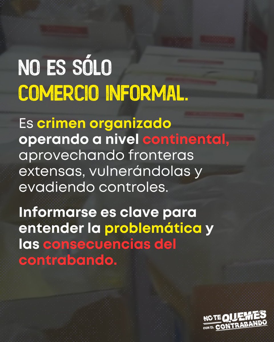 No_TeQuemes's tweet photo. 🔎Revisa el carrusel y más información en nuestro blog: https://t.co/h2OLJgBXTw 

#NoTeQuemes #ContrabandoChile #EconomíasIlícitas #ChileSeguro #Chile https://t.co/fVLTDEnuFk
