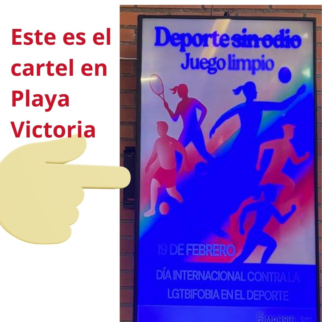 PSOEtetuan's tweet photo. 🏳️‍🌈Día contra la LGTBIfobia en el deporte 🔊Nuestra iniciativa para que se celebren actividades y se adopten políticas contra la discriminación en los CDM ha quedado en este cartel en Playa Victoria. 😡 Ni rastro en vuestras redes @JMDTetuan @pptetuan
✊🌹🏳️‍🌈Seguimos luchando https://t.co/pdiTkH1M9x