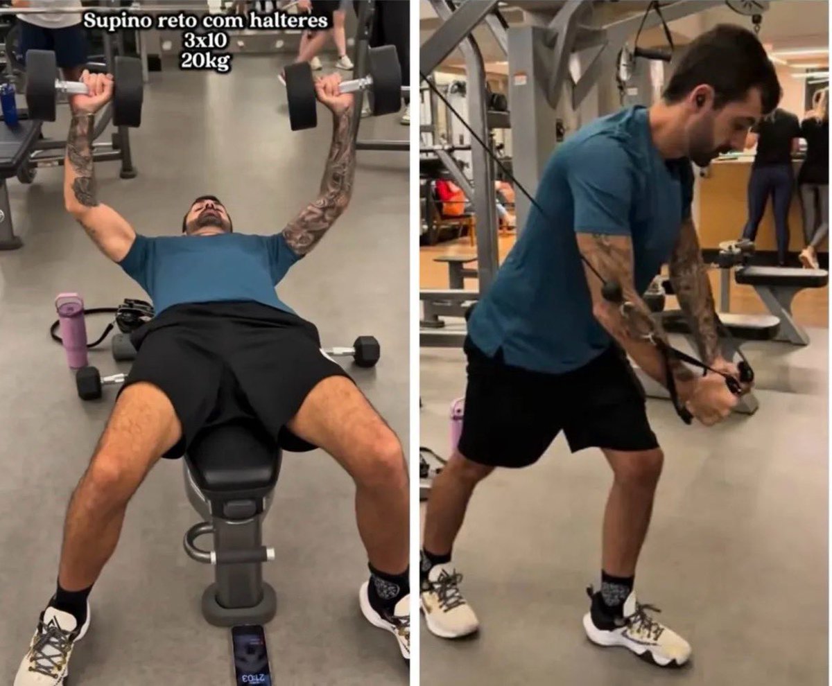 conheciencia's tweet photo. O que aconteceu de bom no BRASIL e você não ficou sabendo:

Bruno Drummond, primeiro paciente tetraplégico a receber o tratamento com Polilaminina, já está andando normalmente e fazendo supino de 20 kg na academia! Viva a ciência!!! https://t.co/dgsMTrmO5k