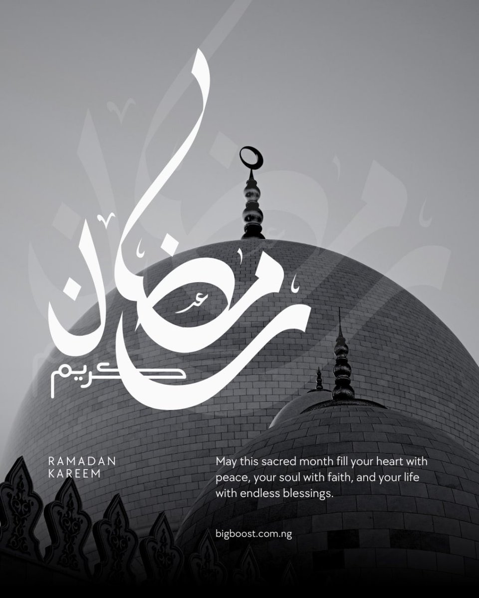 Bigboost_ng's tweet photo. Ramadan Kareem 🌙🤍

May this blessed month bring you peace, renewed strength, and countless moments of joy with the people you love.

From all of us at BigBoost, we wish you a month filled with barakah, reflection, and answered prayers. https://t.co/y0nqwHWh2v