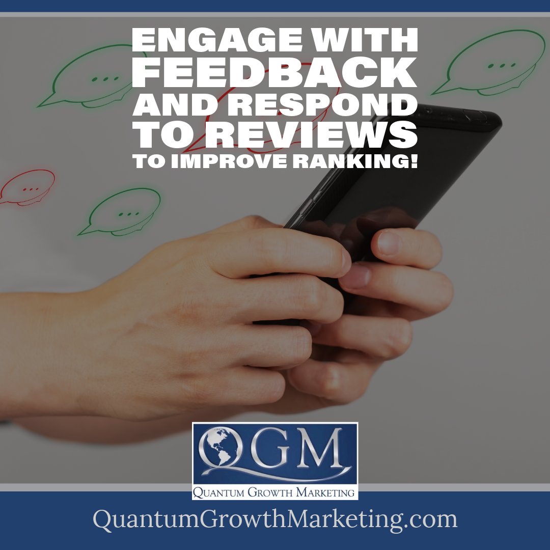 qgmnow's tweet photo. 🌟 Engage with feedback and respond to reviews to improve ranking!

The Best Local SEO Services: https://t.co/FD2SLkPTfu

💻 We guide you through best practices to dominate local search results.

#ReviewManagement #SEOStrategy #LocalBusinessTips #QuantumMarket... https://t.co/o21JZQZxdk