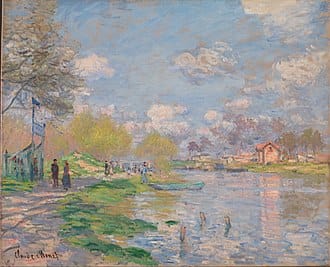 Spring by the Seine 1878.
Claude Monet 1840-1926
National Museum of Art, Architecture and Design. 
Oslo. Norway.