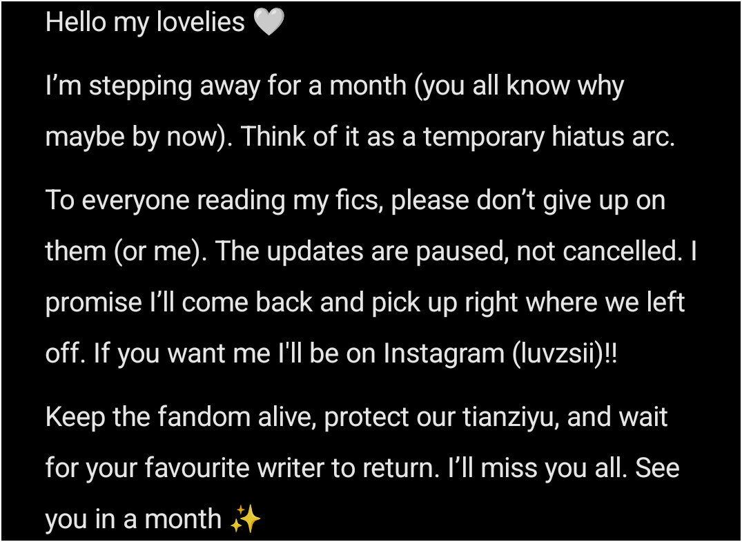 Notice 🫶🏻 goodbye for awhile!~