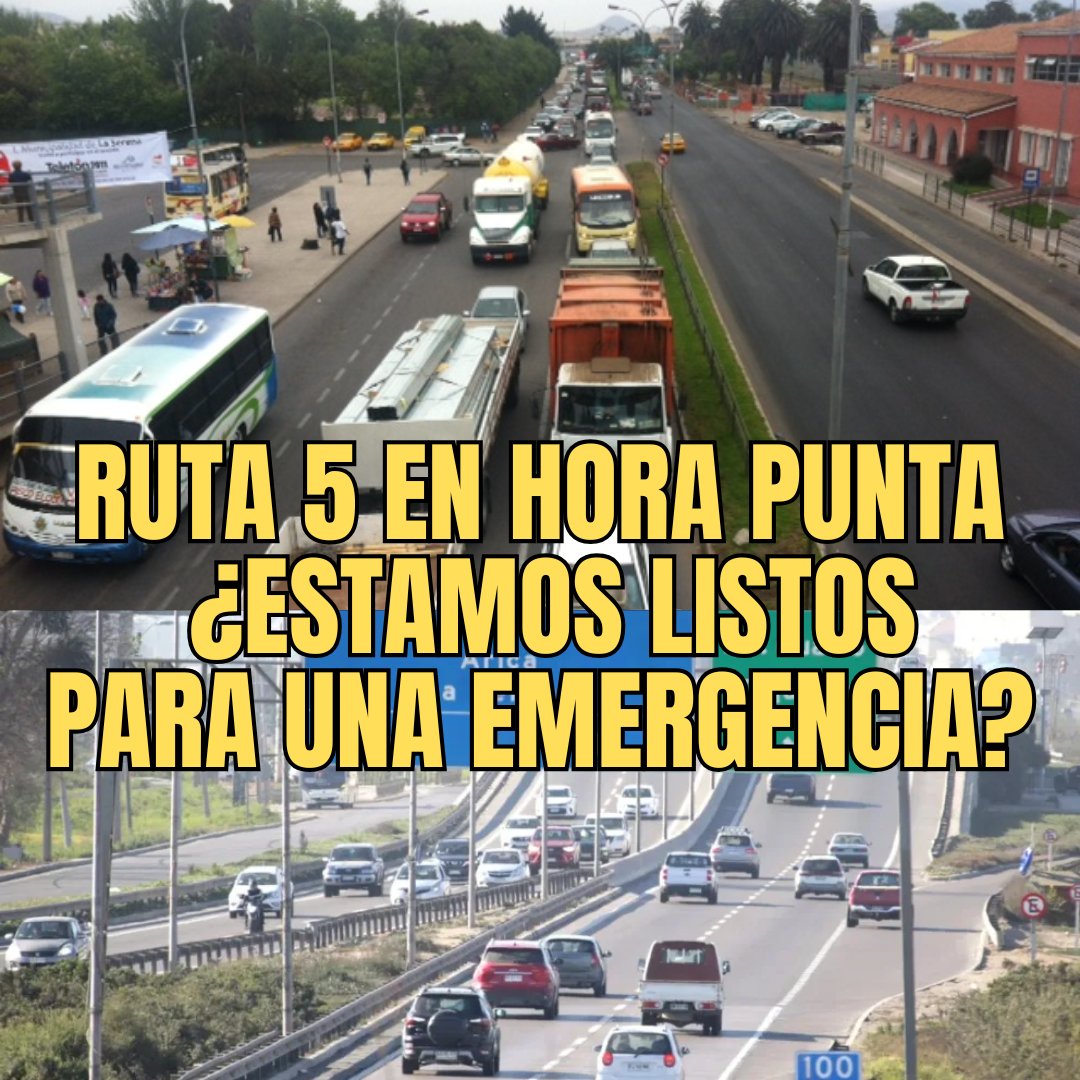 LaSerenaDrone's tweet photo. Acá La Ruta 5 ya no es solo carretera… es parte de nuestras ciudades
En hora punta compartimos pista con camiones que transportan gas, sustancias peligrosas, etc. en plena zona urbana La Serena Coquimbo.
Después de lo ocurrido en Renca..
¿Estamos preparados ante una emergencia? https://t.co/AX8PP0VR0n