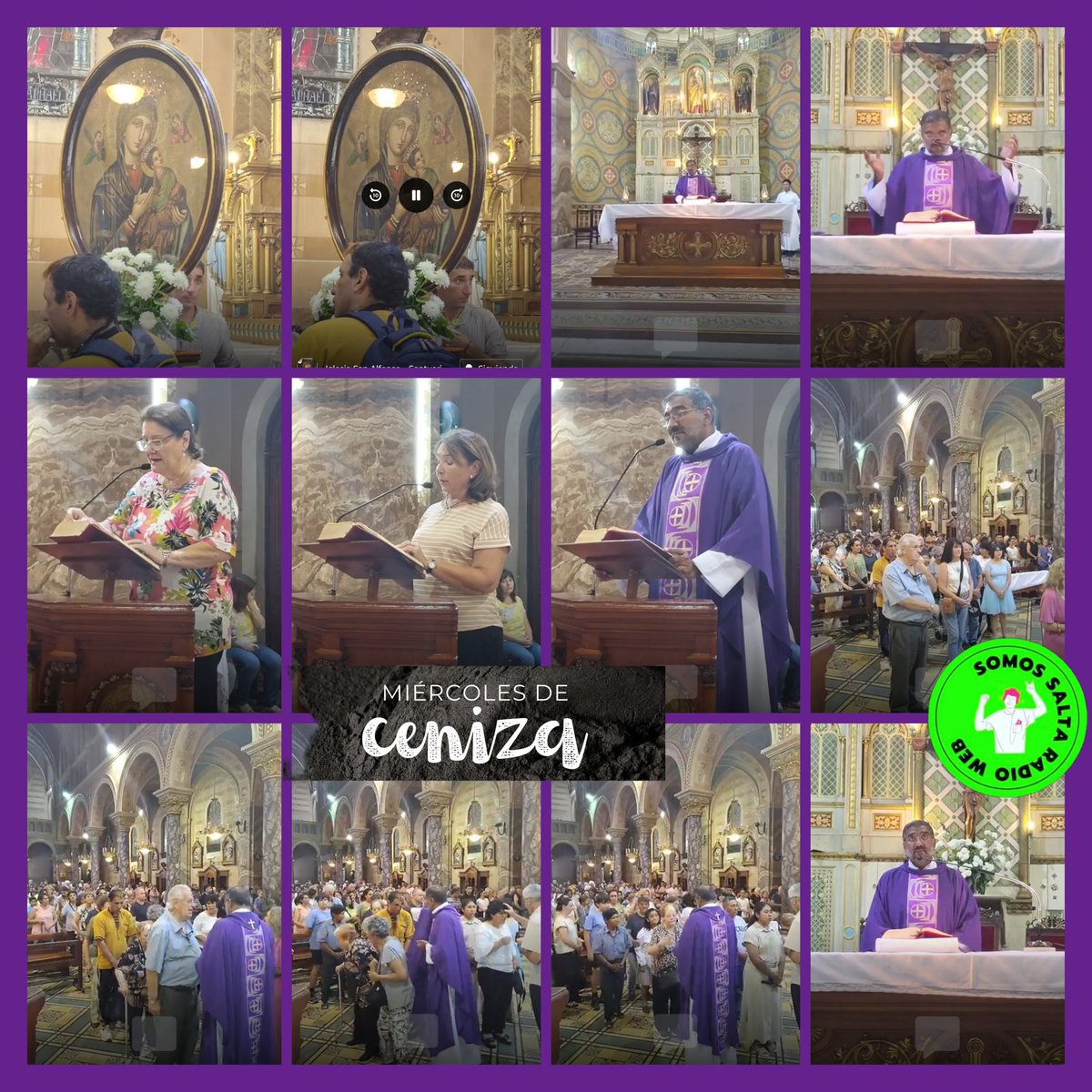 Somossalta21's tweet photo. Somos Salta Radio Web 
Buenas Noches Queridos Amigos Compartímos Algunas Imágenes De la Celebración del Miércoles de Cenizas 2026 inicio el Tiempo de Cuaresma 2026
#SSRW
#UnaRadioParaVos
@Joaquincorte99 https://t.co/96N8vhJ77d