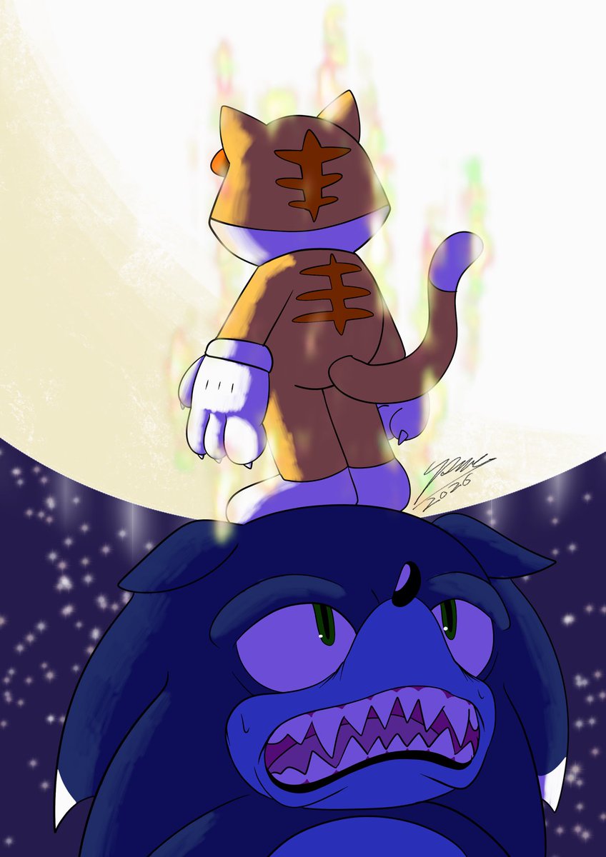 SparkyArts94's tweet photo. This pussy game is too strong for me…

#SuperMario #SonictheHedgehog #Procreate https://t.co/ZYuNRcVdmt