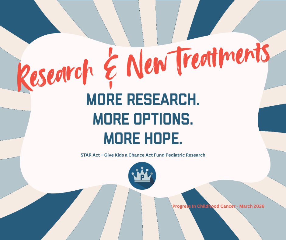 More research means more treatment options.
More options mean more hope for children and families facing cancer.
This is why continued funding matters.
#PressOn #MoreResearchMoreHope