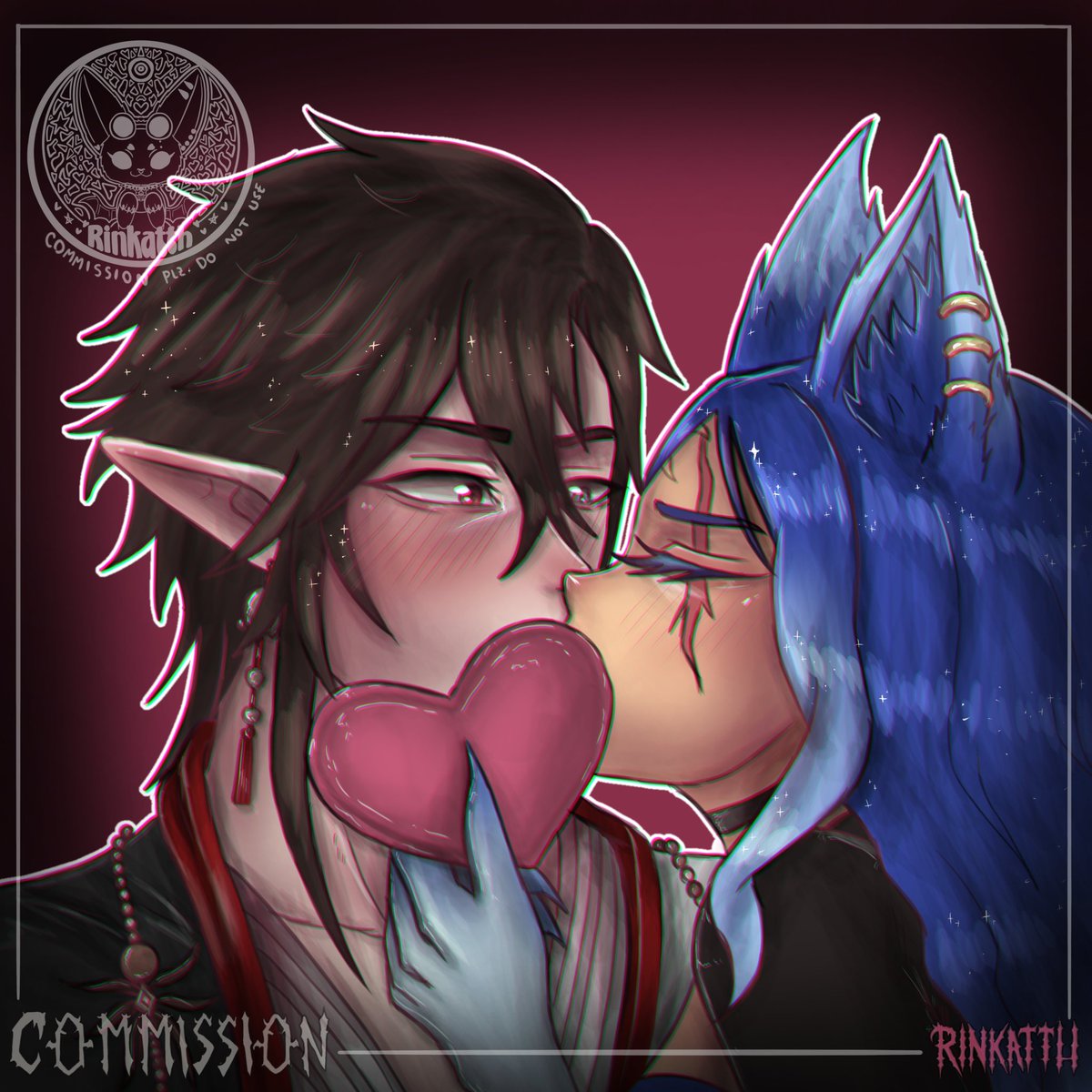 Look at this amazing art piece that <a href="/rinkatth_katy/">rinkatth</a> did on VGenn!!! This was a late Valentine’s Day gift for my bf <a href="/Karma_is_here1/">Karma</a> !!!! I love you so much baby and I can’t wait to spend more years with you in the future!!! Even if you are a knucklehead sometimes!!! 🤣😘❤️