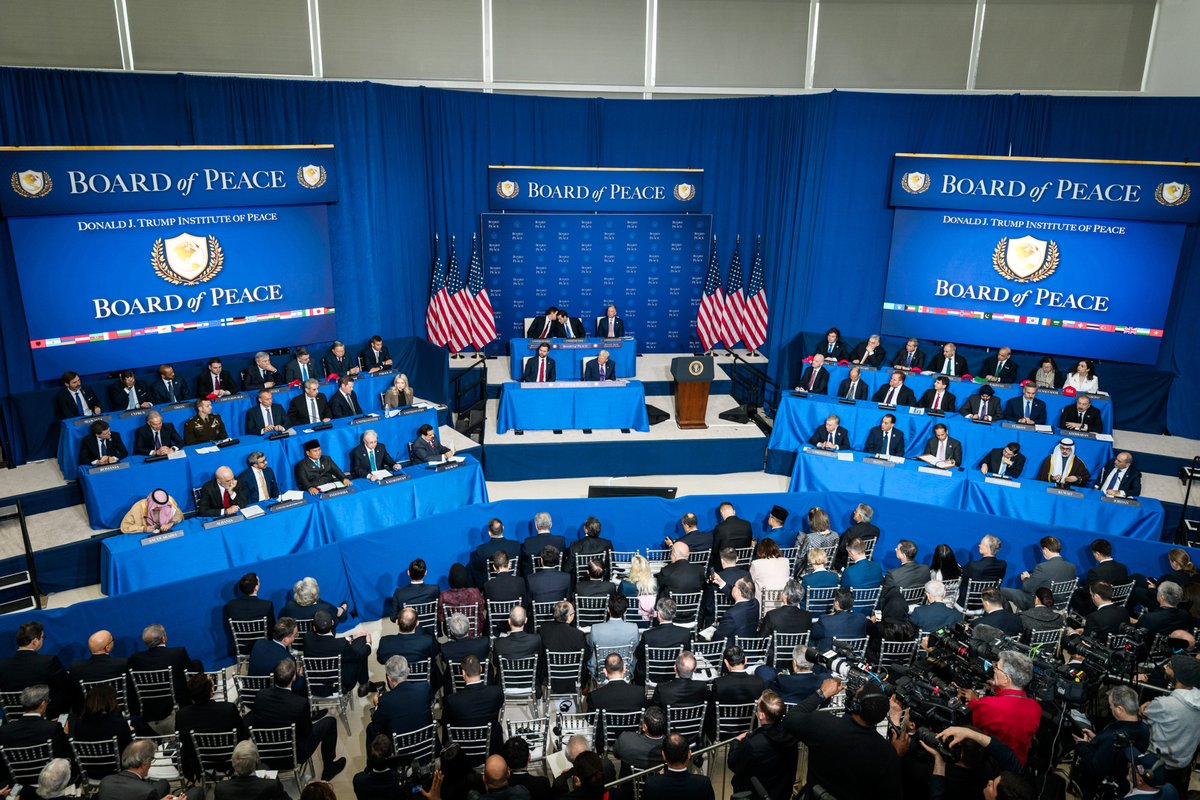 The inaugural meeting of the Board of Peace in Washington, the capital of the United States