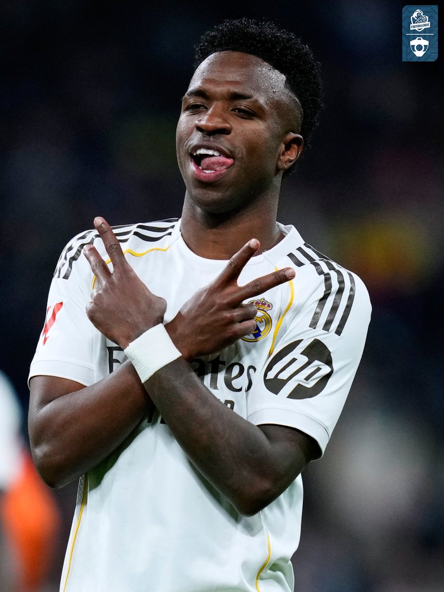 Vinicius Jr est déjà dans le 𝗧𝗢𝗣 𝟳 𝗗𝗘𝗦 𝗣𝗔𝗦𝗦𝗘𝗨𝗥𝗦 𝗘𝗡 𝗟𝗜𝗚𝗨𝗘 𝗗𝗘𝗦 𝗖𝗛𝗔𝗠𝗣𝗜𝗢𝗡𝗦 ! 🎯🇧🇷

À seulement 25 ans, le numéro 7 du Real continue d'écrire l'histoire de la compétition :

🇵🇹 Cristiano Ronaldo : 42 
🇦🇷 Angel Di María : 41
🇦🇷 Lionel Messi : 40 
🇧🇷