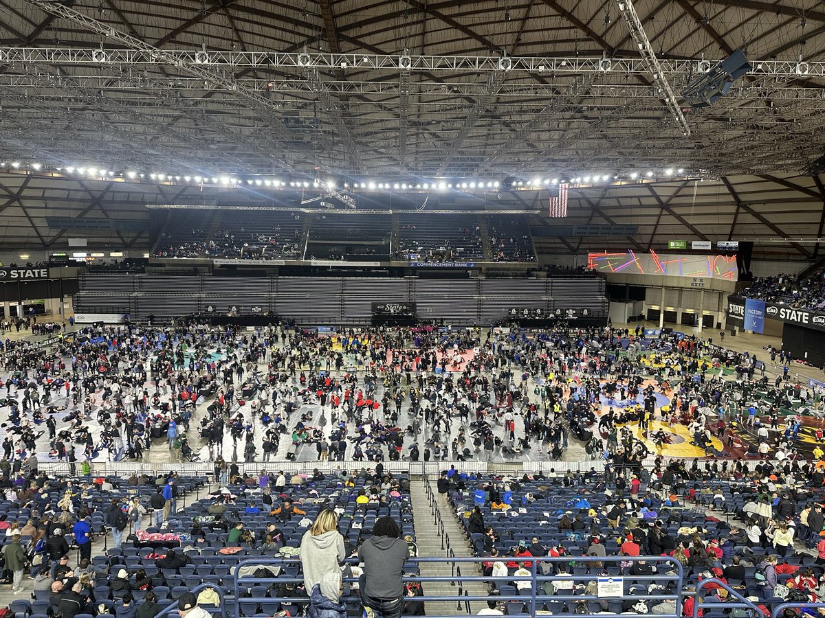 wsuakl's tweet photo. State wrestling tournament. So proud of @BPope2026 making it here his first year wrestling! https://t.co/FSQKqcVUnZ