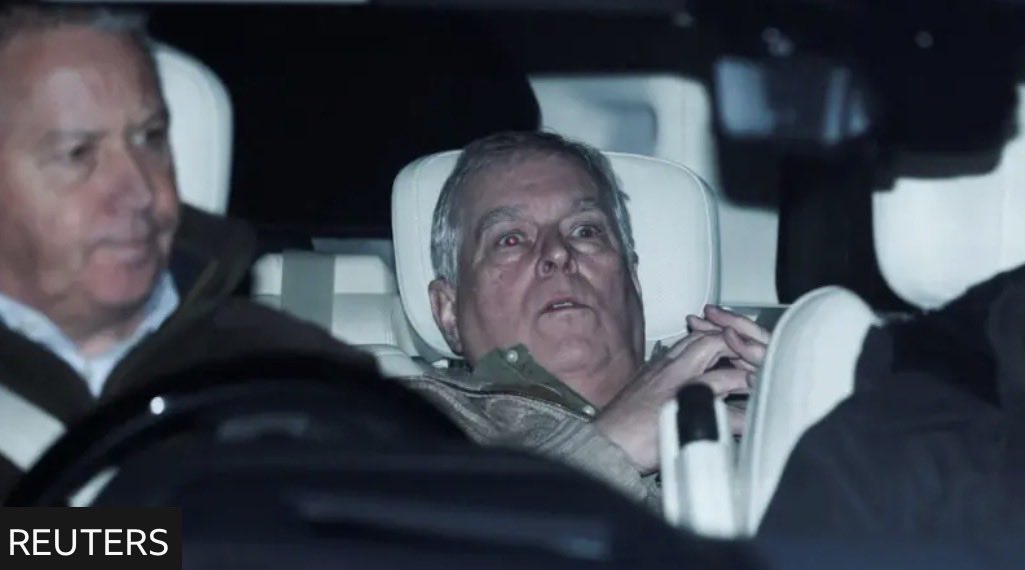 PodcastPharaohs's tweet photo. Prince Andrew has taken 4 grams of coke to ‘relax’ him for his drive back to Sandringham…

Did it relax him? https://t.co/ufK0bteiMQ