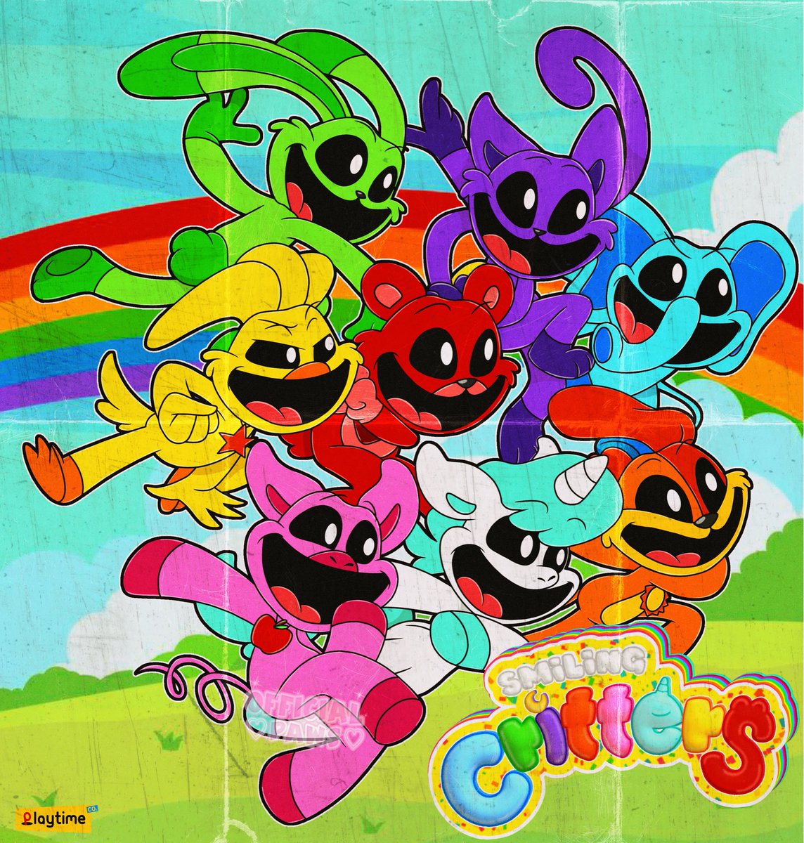 Smiling Critters Renders The new Smiling Critters Render in poster and HD Style!🌈 Bonus: Frowny ...