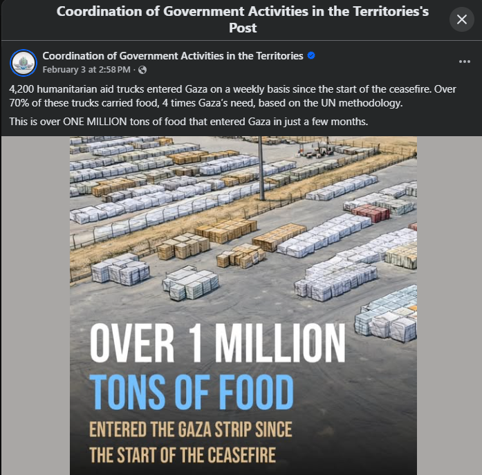 ArielSawicki88's tweet photo. @OunkaOnX Complete nonsense, food is flowing in freely. #WorstGenocideEver https://t.co/KezmBkTcXy