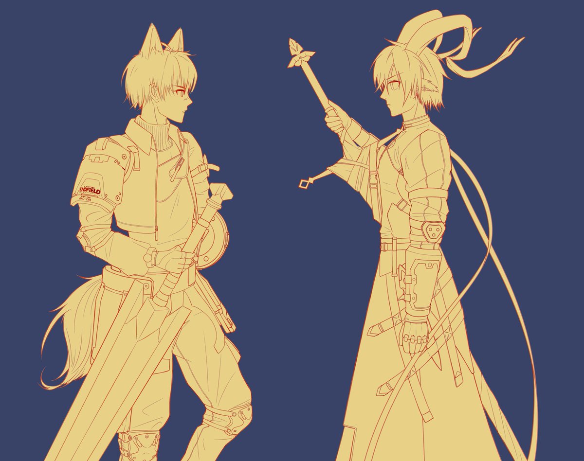 juesst34783's tweet photo. Greatsword and Zweihänder
巨剑与双手剑

#明日方舟 #明日方舟終末地 #止颂 #卡契尔 #Arknights #ArknightsEndfield #Lessing #Catcher #ArtistOnTwitter https://t.co/mgPf6JvSzY