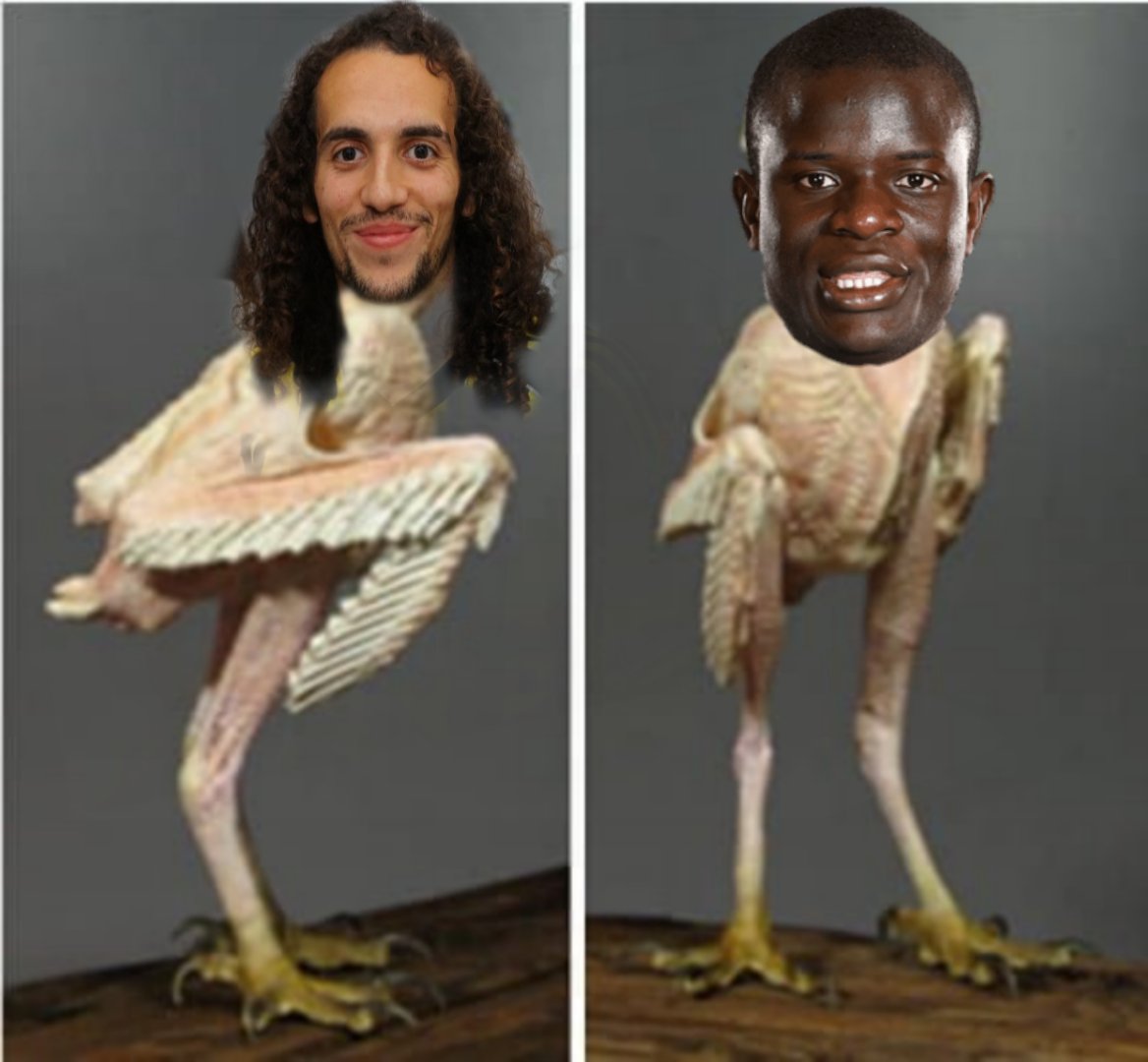 Fenerbahçe'nin dünya tarihinin en iyi orta sahası bizde dediği o kişiler maç sonu halleri; Guendouzi &amp; Kanté 🤣
#FBvNFFC