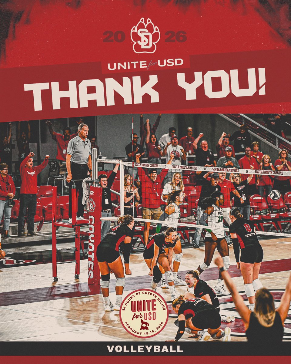 South Dakota Volleyball tweet media