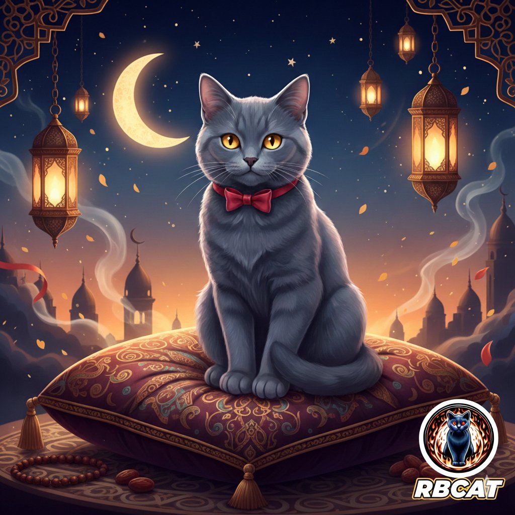 Happy Ramadan! ❤️

Wishing you a Ramadan filled with joy, peace, and prosperity.

May this Ramadan bring you peace and happiness.

May Allah accept your prayers and all your dreams come true.

#RBCAT #RussianBlueCat 
#BNB #BSC #CATSZN 
#HappyRamadan