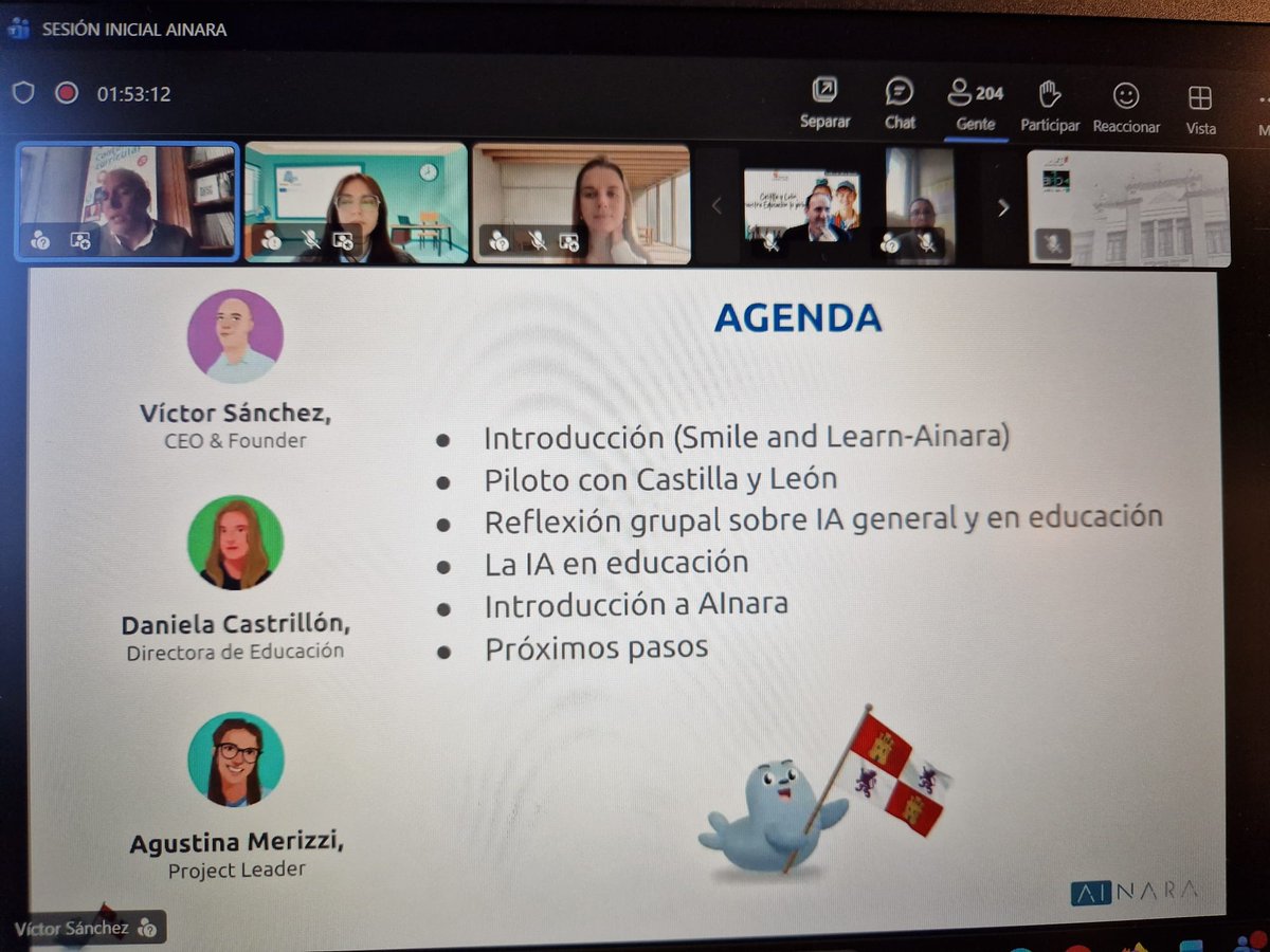 cfiemiranda's tweet photo. 1°Sesión de formación #CentrosBITS @Ceip_Principe. @SmileandLearn con la herramienta AInara:
✅️ Introducción a la IA generativa para docentes con Agustina Merizzi, Daniela Castrillón y Víctor Sánchez
#formaciónCyL https://t.co/LTC8jGr0JE