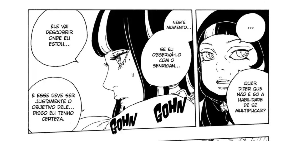 MerzzUchi's tweet photo. Parece que o Mamushi tem um poder que é o "anti-panóptico", o contrário exato do Senrigan.
Enquanto a Eida consegue observar um alvo sem que ele saiba, o Mamushi sempre sente quem está observando ele e pode devolver esse olhar pra obter informações.
#BorutoTwoBlueVortexCh30 https://t.co/ke3X7iI3zC