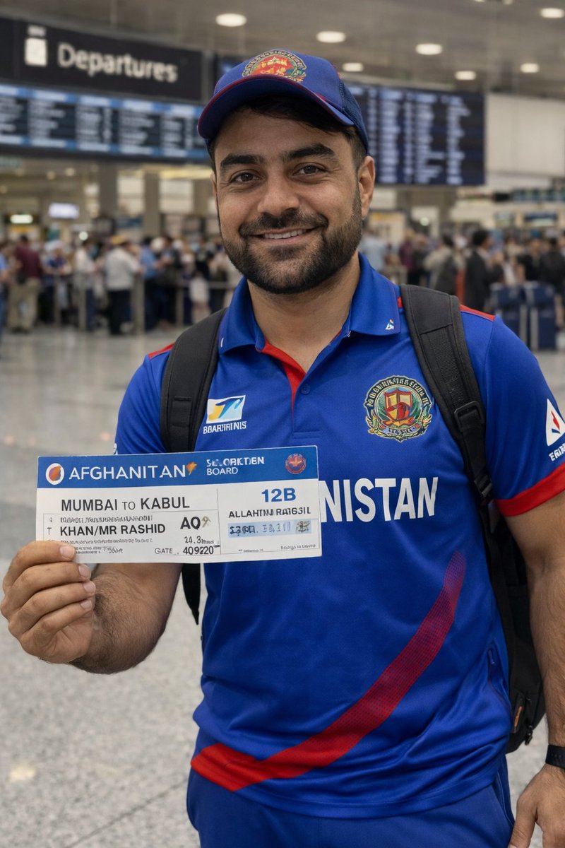 umerspain123's tweet photo. So Afghanistan ka World Cup Ka Safer Khatam Hua Chata Hai .
Have a Safe Journey Rashid Khan , Mr President Nabi & Jonathan Trott. #T20WorldCup #AFGvsCAN https://t.co/lyHydNDjml
