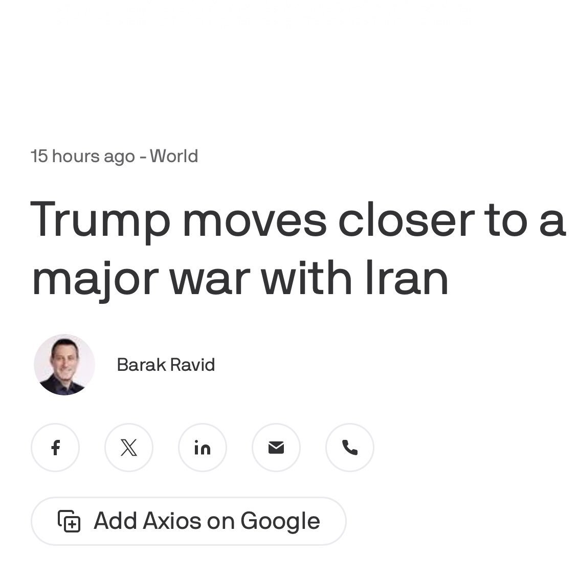 The American people voted for lower prices, not another war in the Middle East.

But Trump is itching to go to war with Iran.

The Constitution is clear: the president doesn't have the authority to start a war without Congress' approval.

I won't support another endless war.