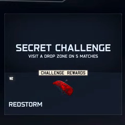 Unlock SECRET ‘Red Storm’ Parachute in #BlackOps7 Warzone Season 2 🦋 

💥 Visit 5 ‘Sky Fracture’ Drop Zones in total to claim — available in Rebirth Island &amp; Haven’s Hollow!