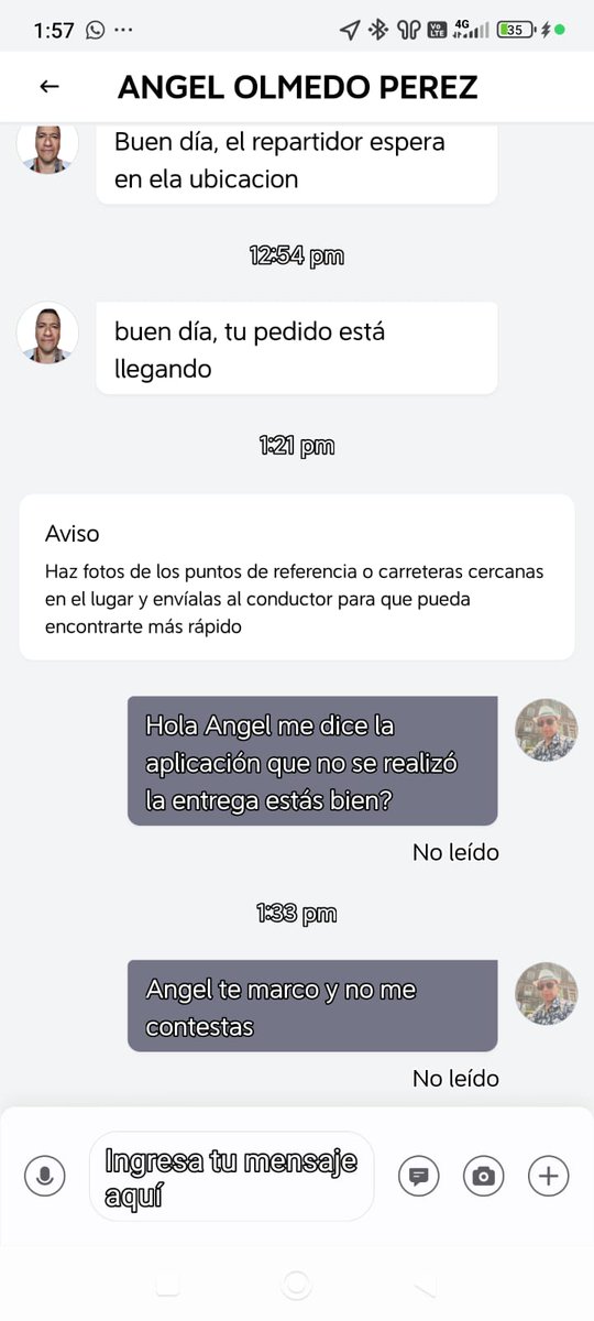 VivaLaNash's tweet photo. ⚠️ Denuncia pública

El día de ayer utilicé el servicio de @DiDi_Mexico  Moto para el envío de documentos importantes. El conductor no realizó la entrega y, a 24 horas de lo ocurrido, la empresa no ha brindado una respuesta clara ni una solución al incidente. https://t.co/VK95BYpx80