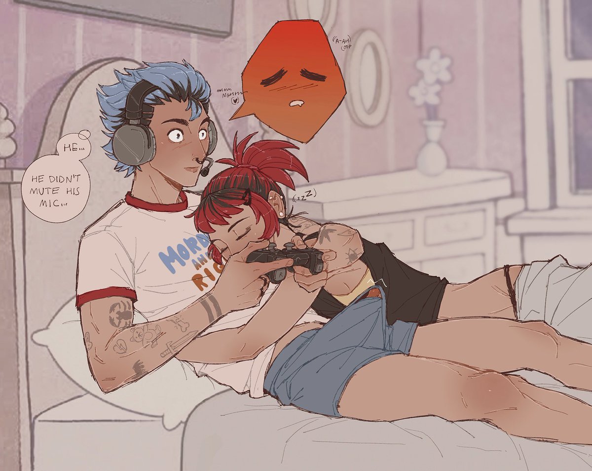 milkycoffee_jpg's tweet photo. mordecai’s pov… should he tell rigby?? hang up? quick! before margaret wakes up form her nap 🎮😣 https://t.co/sM4nWZGBON