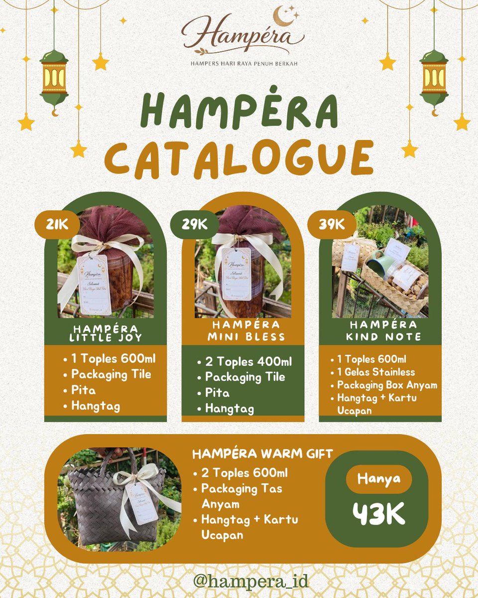 riska_achmadiah's tweet photo. Hai guys, aku ada jual hampers lembaran yaa. Harganya affordable banget buat kalian yang punya list temen, kolega atau saudara banyak 😊
📍 Jakarta Timur
📲 087777163858 https://t.co/5PCxgWjiNa