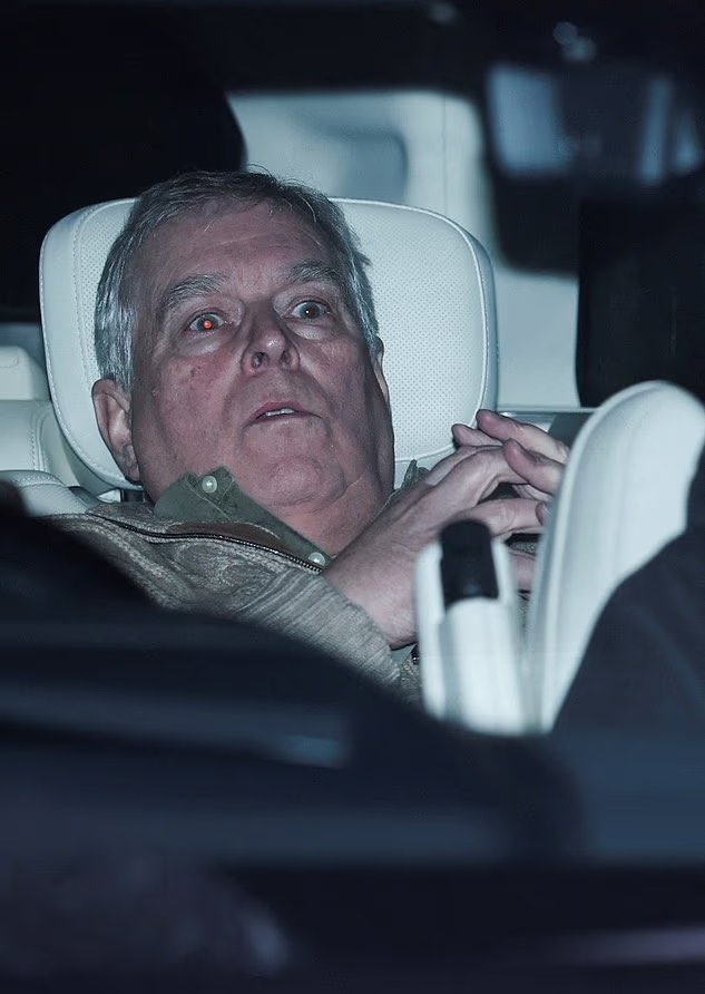 Andrew Mountbatten-Windsor has been pictured after being released from police custody