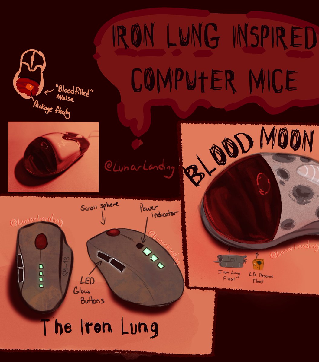 Lvnarlanding's tweet photo. anyone want an iron lung mouse with their iron lung mousepad or #ironlung #ironlungfanart #IronLungSpoilers https://t.co/SEY2utjUr8