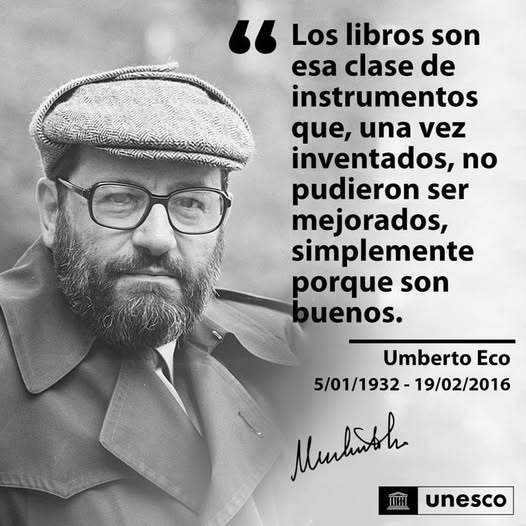 En recuerdo de Umberto Eco, fallecido hace hoy 10 años.